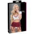 Cottelli - schoolgirl costume set (red and white) - M