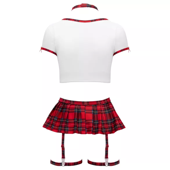 Cottelli - schoolgirl costume set (red and white) - M