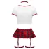 Cottelli - schoolgirl costume set (red and white) - M