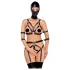 Bad Kitty - Body Harness Set and Mask (Black) - S