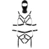 Bad Kitty - Body Harness Set and Mask (Black) - S