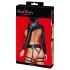 Bad Kitty - BDSM Lingerie Set (Black) - M