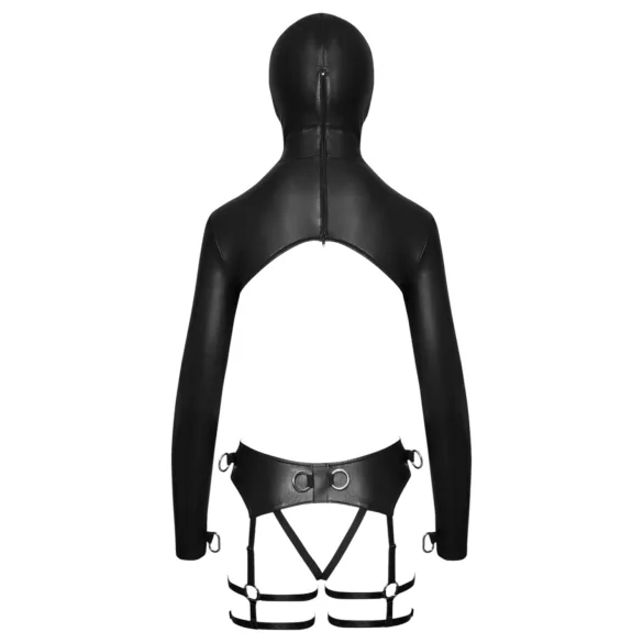 Bad Kitty - BDSM Lingerie Set (Black) - M