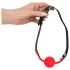 Bad Kitty - Silicone Gag with Faux Leather Strap (Red)