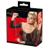 Bad Kitty - Heart Collar and Metal Leash (Black)