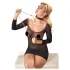 Bad Kitty - Heart Collar and Metal Leash (Black)