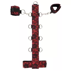 Bad Kitty - Asian Arms to Neck Bondage Set (Red-Black)