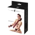 Bad Kitty - Asian Arms to Neck Bondage Set (Red-Black)