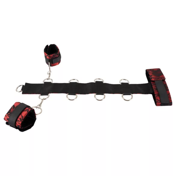 Bad Kitty - Asian Arms to Neck Bondage Set (Red-Black)