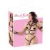 Bad Kitty - Studded Body Harness Set with Wrist Cuffs (Black) - L/XL
