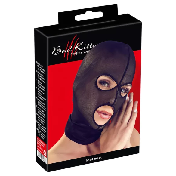 Bad Kitty - mesh blowjob mask (black)