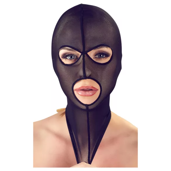 Bad Kitty - mesh blowjob mask (black)