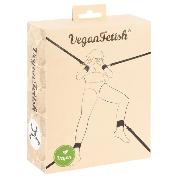 Vegan Fetish - Bed Restraint Set (Black)