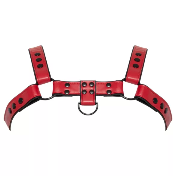 Svenjoyment - faux leather chest harness (red)
