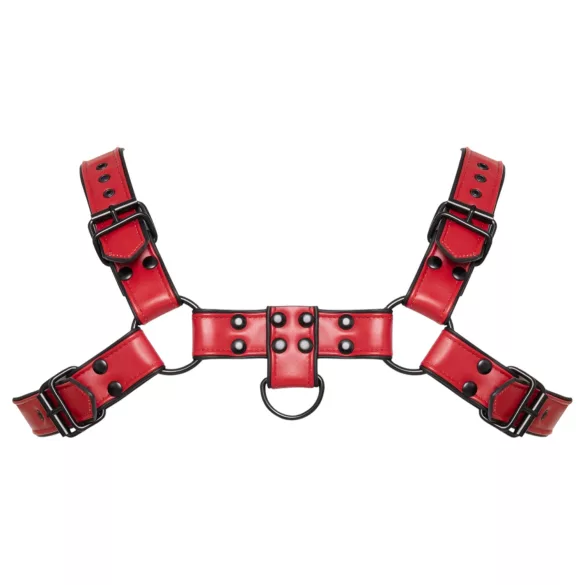 Svenjoyment - faux leather chest harness (red)
