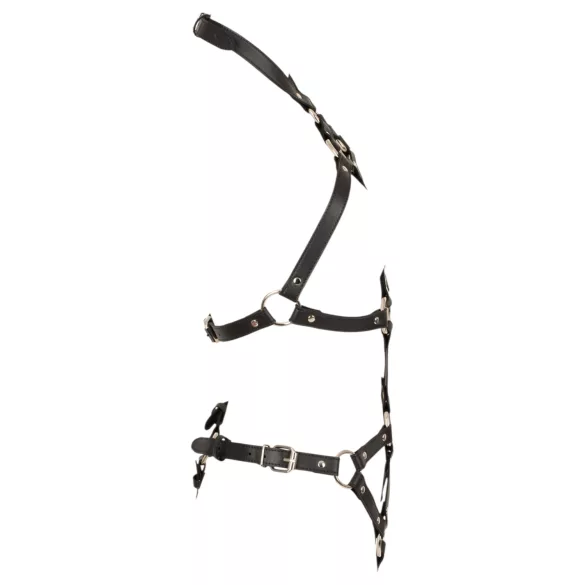 Bad Kitty - open-cup strappy bodysuit (black) - S-L