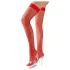 Cottelli - Red Fishnet Thigh-High Stockings - XL