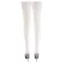 Cottelli - Satin Thigh-Highs (White) - 5/XL