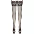 Cottelli - Black Floral Lace Thigh-Highs - 4