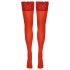 Cottelli - Lace Floral Thigh-Highs (Red) - 4/L