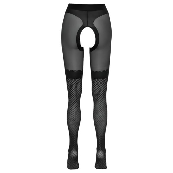 Cottelli - Open Fishnet Stockings (Black)  - 5