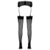 Cottelli - Black Stockings with High Heel Seam and Back Stripe - 4