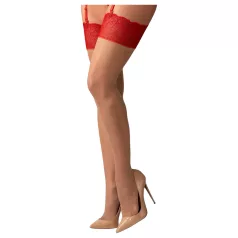 Obsessive Cupide Desire - Lacy Thigh Highs (Red)