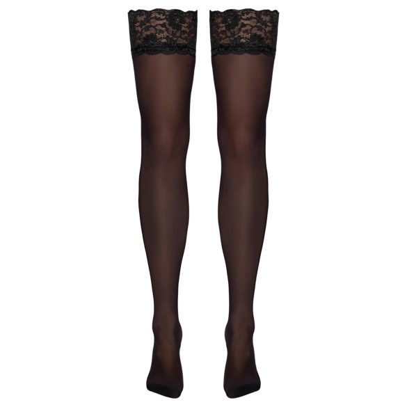 Cottelli - Silky Thigh-Highs (Black)