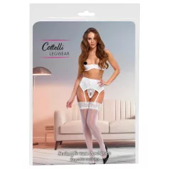 Cottelli - Silky Thigh-High Stockings (White)