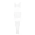 Obsessive G330 - Sheer Patterned Jumpsuit (White)