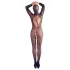 Cottelli Fantasy - Masked Open Fishnet Bodystocking (Black) - S-L