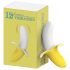 Lonely - rechargeable, waterproof, banana vibrator (yellow-white)