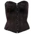 Cottelli - Embroidered Party Corset (Black) - L
