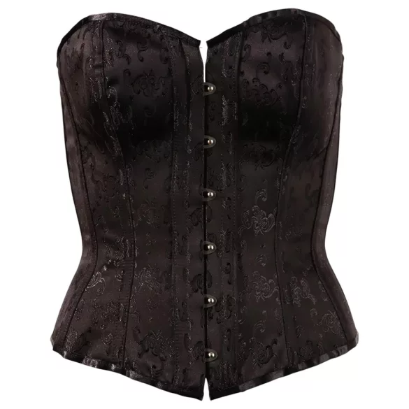 Cottelli - Embroidered Party Corset (Black) - XL