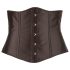 Cottelli Plus Size - Black Satin Waist Corset - 2XL