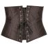 Cottelli Plus Size - Black Satin Waist Corset - 4XL