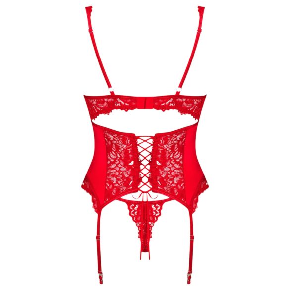 Obsessive Amor Cherris - Lace Garter Set (Red)