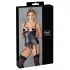 Cottelli Bondage - shiny push‑up top with cuffs (black)