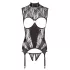 Abierta Fina - Sparkling Lace Open Top (Black)