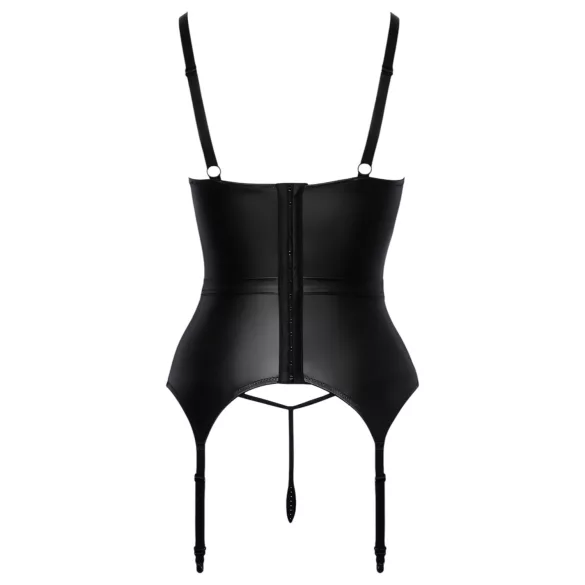 Abierta Fina - Uplift Top with Garter (Black) - M