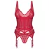 Obsessive Cupide Desire - Sheer Lace Top Set (Red)