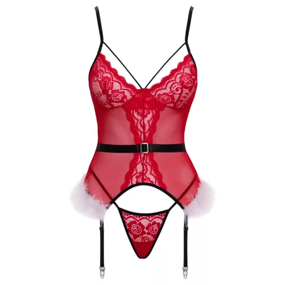 Cottelli - Christmas Lingerie Set (Red)