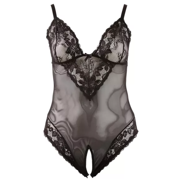 Cottelli Plus Size - Black Lace Bodysuit - XXXXL