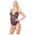 Cottelli - Lacy, Beaded Open Body (Black) - M