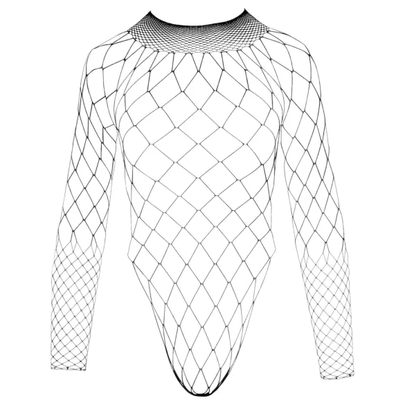 NO:XQSE - Long Sleeve Mesh Bodysuit - Black (S-L)