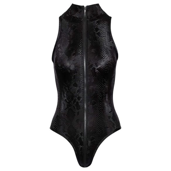 Cottelli Party - Black Snakeskin Pattern Bodysuit