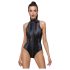 Cottelli Party - Black Snakeskin Pattern Bodysuit - M