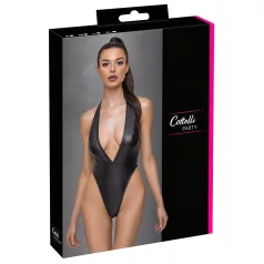 Cottelli Party - Glossy Halterneck Bodysuit (Black) - M