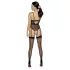 Cottelli - Open Strappy Bodysuit with Garter (Black) - M