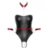 Cottelli Bondage - shiny bodysuit and arm cuffs (black)